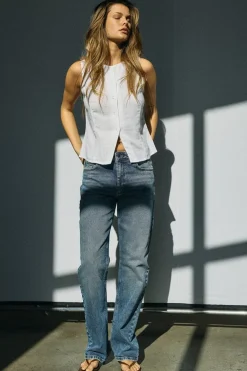 Noisy May Nmmonica Straight Jean Az221Db< Bukser, Jeans & Leggings