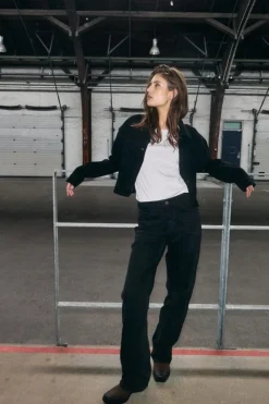 Nmmonica Straight Jean Black*Noisy May New