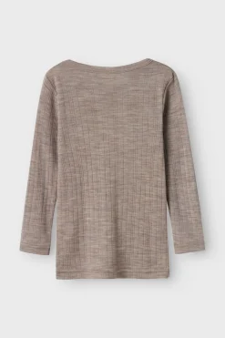 Nmmwang Wool Needle Ls Top Solid*Name It New