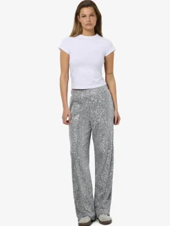 Nmscarlet Sequin Wide Pants*Noisy May Hot