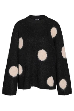 Noisy May Nmsutton L/S Polka Dot Oversize Knit Fwd< Strik|Bluser & Skjorter