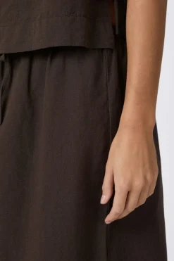 Neo Noir Noa Linen Skirt 159936< Nederdele