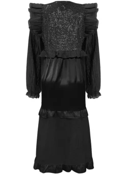 Liberte Nor Ls Frill Dress 22266< Kjoler