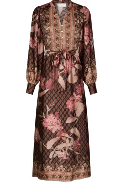 Nova Botanical Border Dress 167258*Neo Noir Clearance