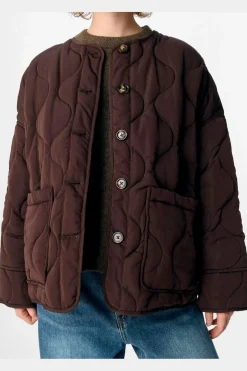 Object Objallie Ls Lo Quilted Jacket< Overtøj & Jakker