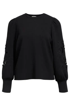 Objandrea Re L/S O-Neck Cutout Top*Object