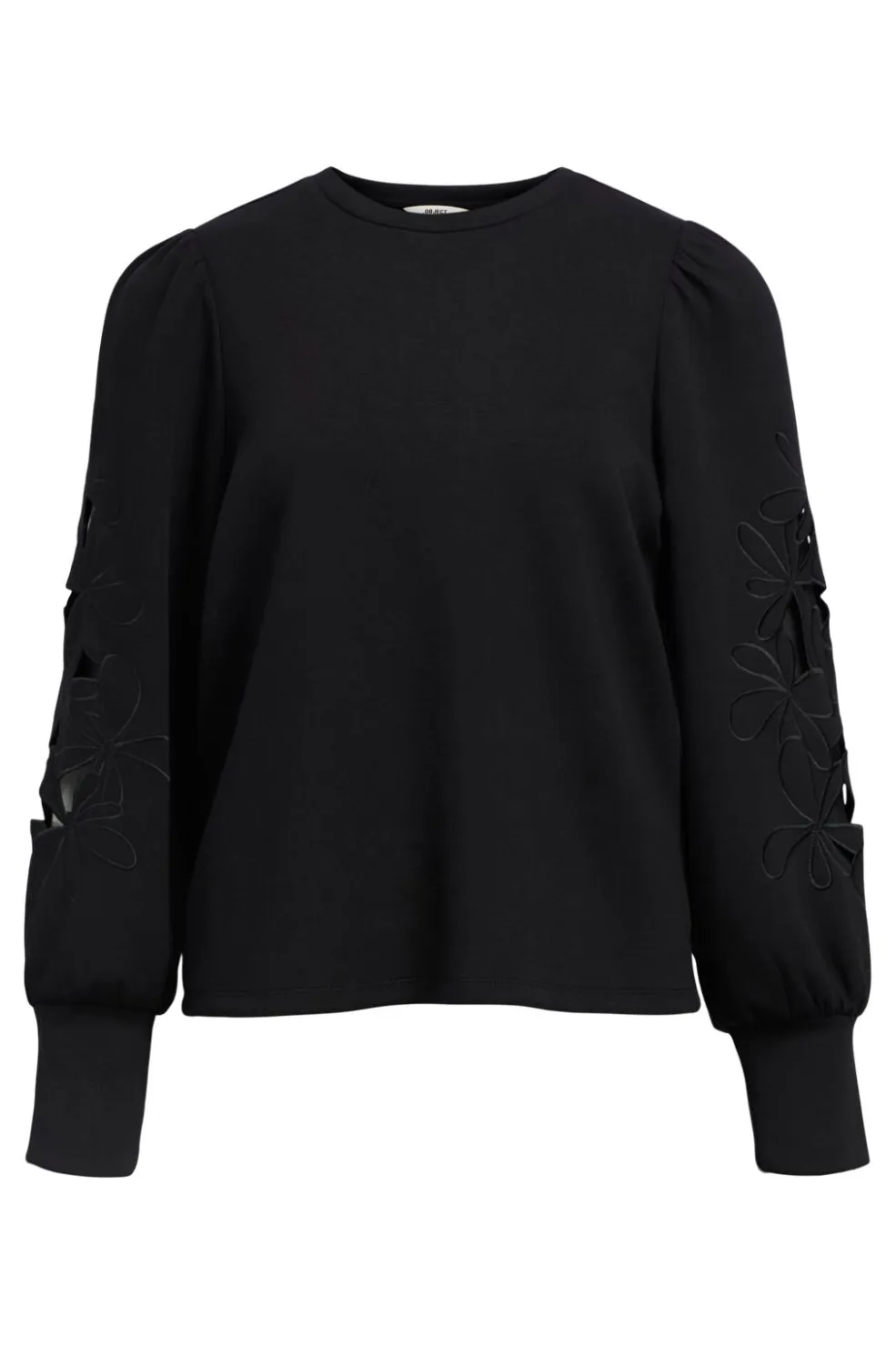 Objandrea Re L/S O-Neck Cutout Top*Object
