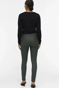 Object Objbelle Coated Leggings< Bukser, Jeans & Leggings