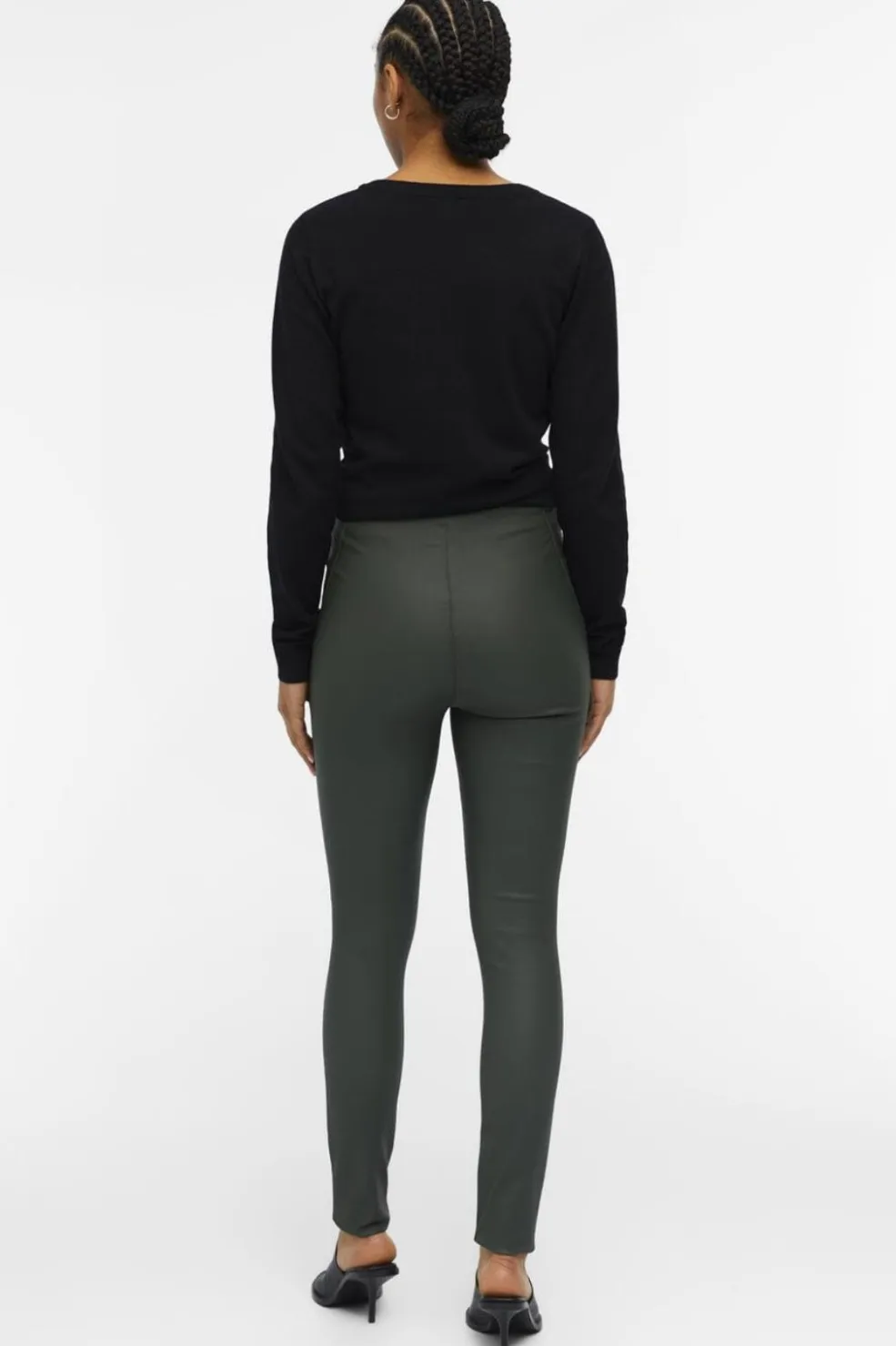 Object Objbelle Coated Leggings< Bukser, Jeans & Leggings