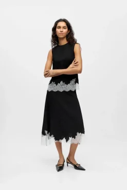 Object Objdalme Sl Lace Top Aw Fair 25< Sæt 🛍️|T-Shirts & Toppe