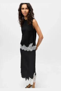 Object Objdalme Sl Lace Top Aw Fair 25< Sæt 🛍️|T-Shirts & Toppe