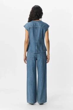 Objdivona Denim S/L Waistcoat 140*Object Outlet