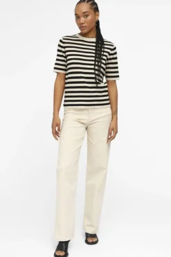 Object Objester S/S New Knit Pullover< T-Shirts & Toppe