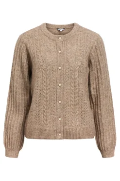 Object Objflora Re Ls Knit Button Cardigan< Cardigans|Ammevenligt Tøj