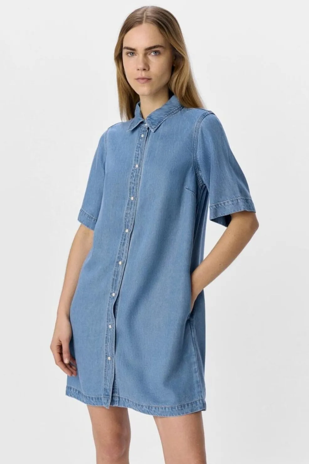Objframe 2/4 Re Denim Dress*Object Clearance