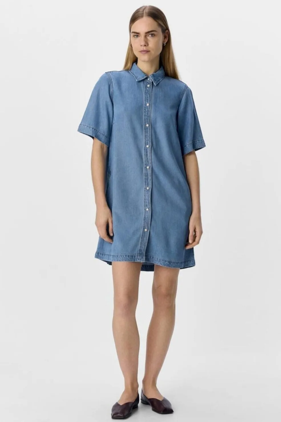 Objframe 2/4 Re Denim Dress*Object Clearance