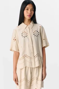 Object Objnoelle Re S/S Shirt 138< Bluser & Skjorter|Ammevenligt Tøj