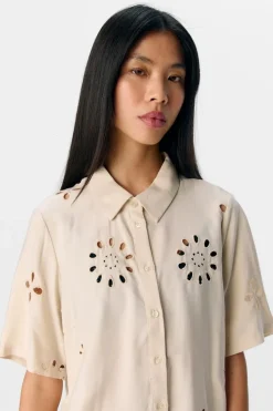 Object Objnoelle Re S/S Shirt 138< Bluser & Skjorter|Ammevenligt Tøj