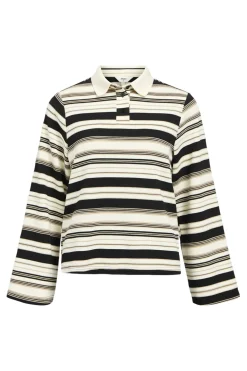 Object Objpollo L/S Polo Top Dfw< Bluser & Skjorter