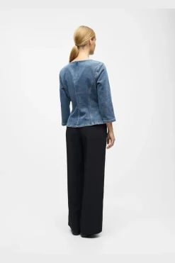 Object Objrosie 2/4 Re Sculpture Top Aw Fair 25< Bluser & Skjorter