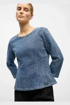 Object Objrosie 2/4 Re Sculpture Top Aw Fair 25< Bluser & Skjorter