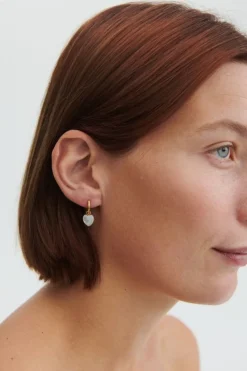 Ocean Heart Huggies e-387-gp*Pernille Corydon Jewellery