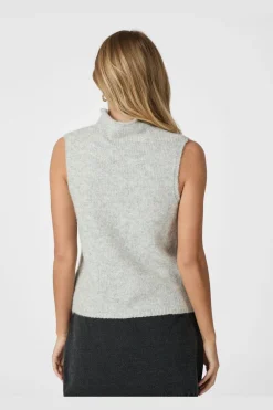 Neo Noir Odelia Knit Top 161753< Strik|Bluser & Skjorter