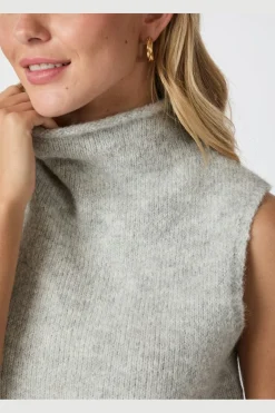 Neo Noir Odelia Knit Top 161753< Strik|Bluser & Skjorter