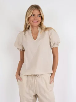Neo Noir Odesa Linen Blouse< Bluser & Skjorter|Sæt 🛍️