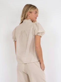 Neo Noir Odesa Linen Blouse< Bluser & Skjorter|Sæt 🛍️