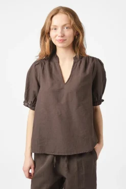 Odesa Linen Blouse 160264*Neo Noir Online