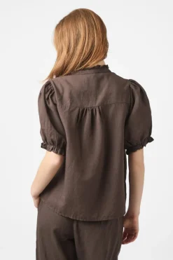 Odesa Linen Blouse 160264*Neo Noir Online