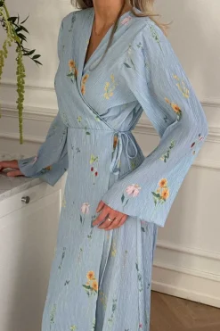 BYIC Ofeliaic Long Wrap Dress A23640< Kjoler