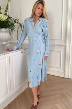 BYIC Ofeliaic Long Wrap Dress A23640< Kjoler