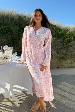 Ofeliaic Long Wrap Dress A23640*BYIC Outlet