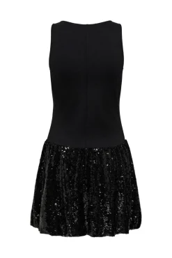 Oha Sl Sequins Balloon Dress*Only Outlet