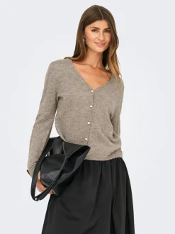 Only Onladele Ls Lace Mix Revers Cardi Cc Knt< Cardigans|Ammevenligt Tøj