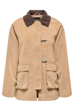 Onlaggie Faux Suede Contrast Jacket*Only New