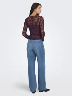 Onlalba L/S Lace Top*Only Online