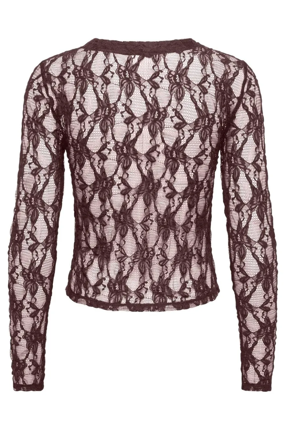 Only Onlalba L/S V-Neck Lace Top< Cardigans|Ammevenligt Tøj