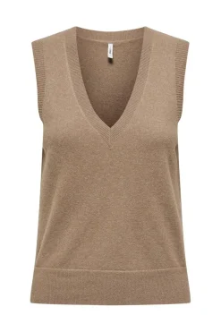 Only Onlama Life Sl V-Neck Vest Cc Knt< Strik|Bluser & Skjorter