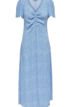 Onlancona Ss V-Neck Dress Moch*Only Outlet