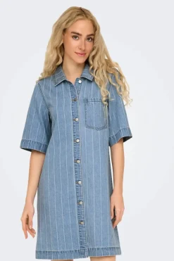 Only Onlasta S/S Stripe Dress Gua 15355054< Kjoler|Ammevenligt Tøj