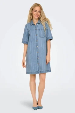 Only Onlasta S/S Stripe Dress Gua 15355054< Kjoler|Ammevenligt Tøj