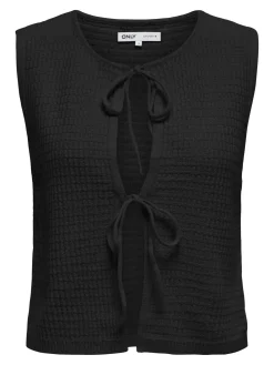 Only Onlbirtie Sl Tie V-Neck Vest Cc Knt< Veste