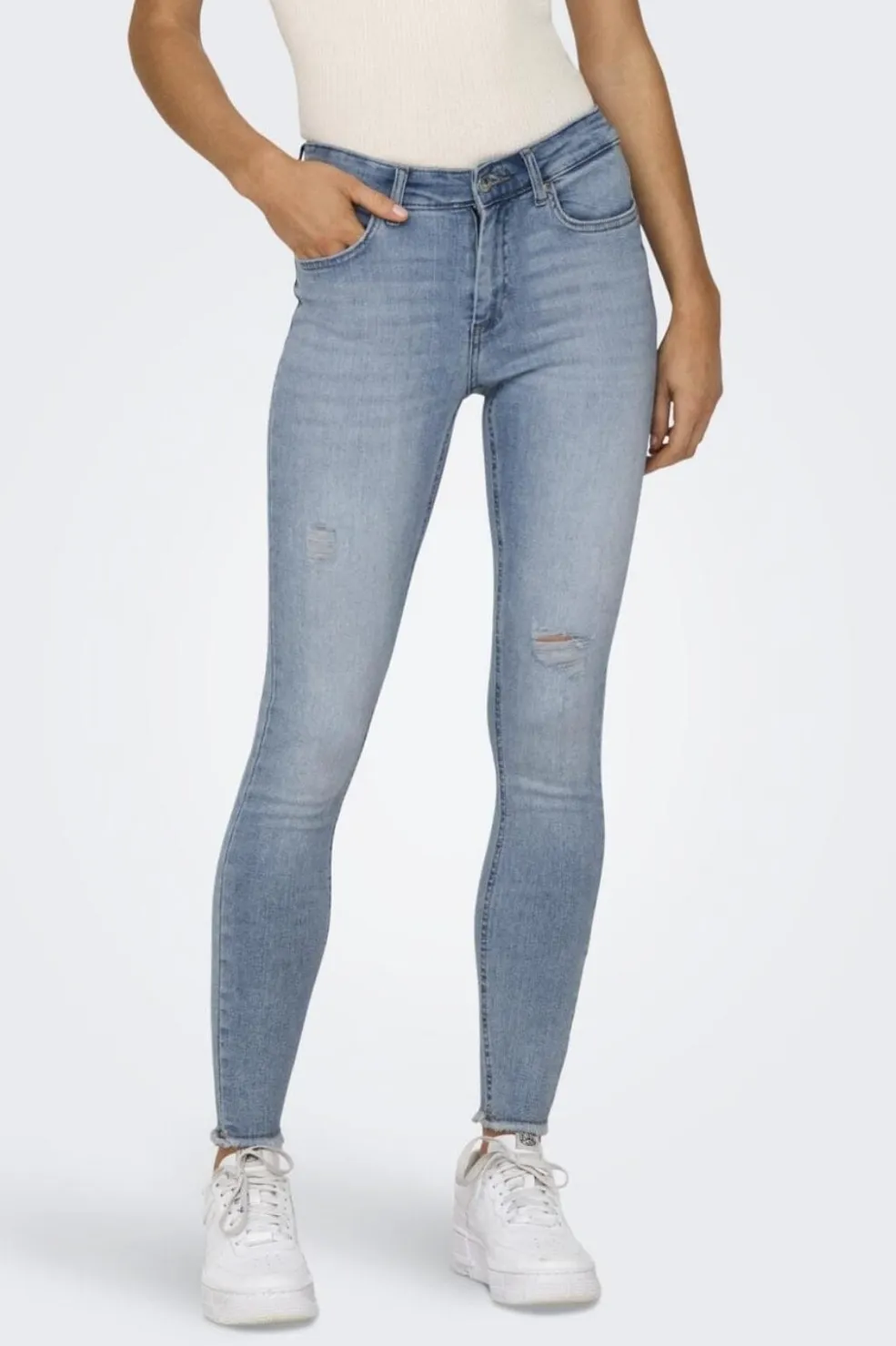 Only Onlblush Mid Ak Rw Ds Rea685< Bukser, Jeans & Leggings