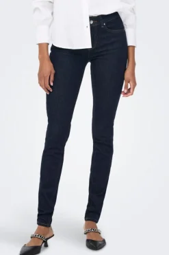 Only Onlblush Mid Sk Stayblue< Bukser, Jeans & Leggings