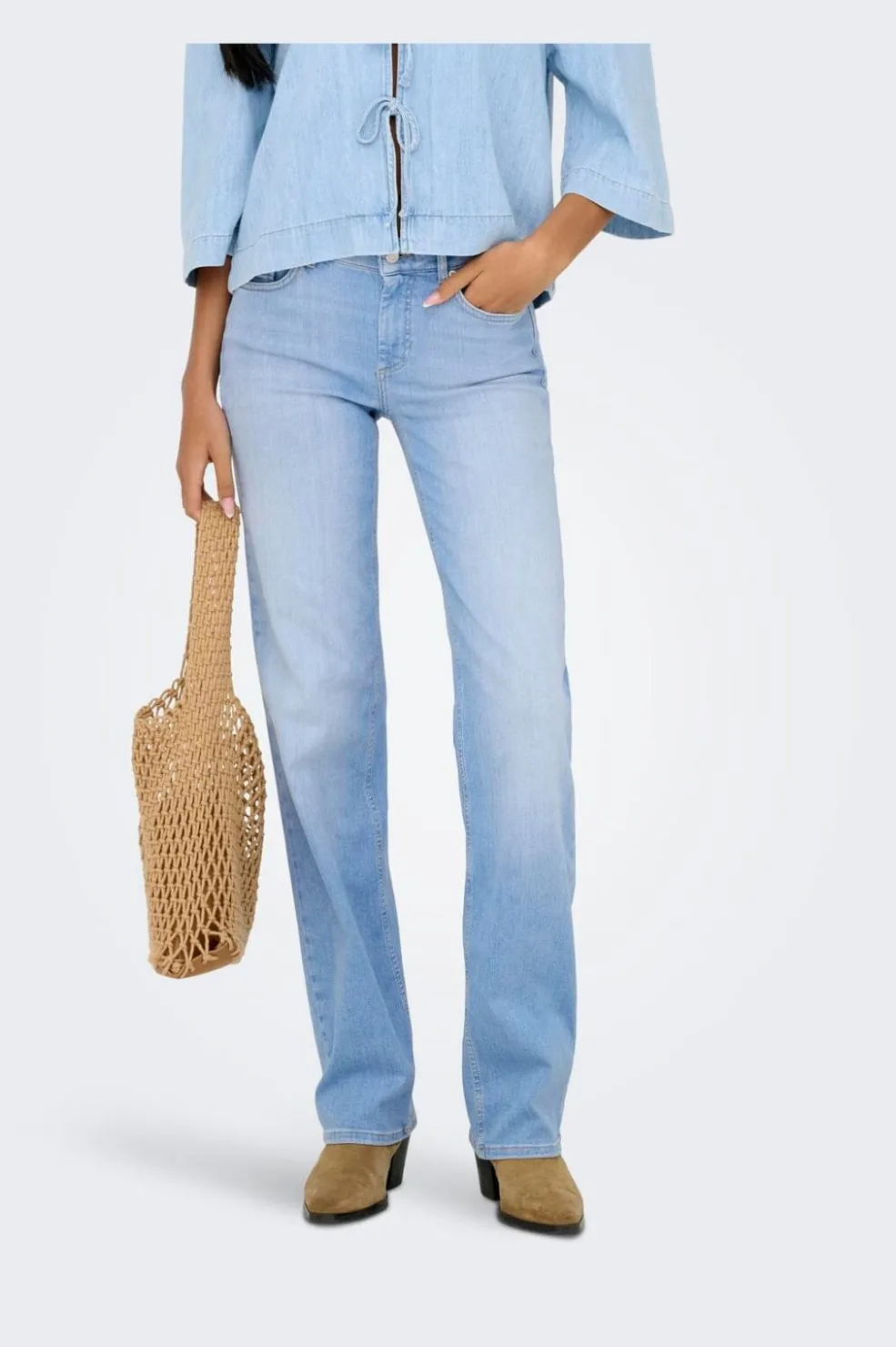 Only Onlblush Mid Straight Rea828< Bukser, Jeans & Leggings