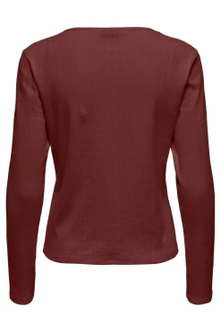 Only Onlbremen O-Neck L/S Top Moch< Bluser & Skjorter