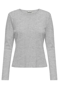 Only Onlbremen O-Neck L/S Top Moch< Bluser & Skjorter